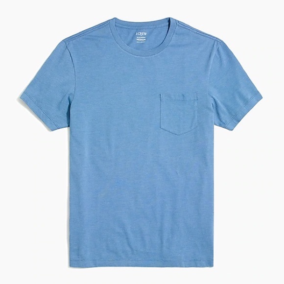 J. Crew Other - J Crew Large Calm Lagoon Slim Heathered Washed Jersey Pocket Tee